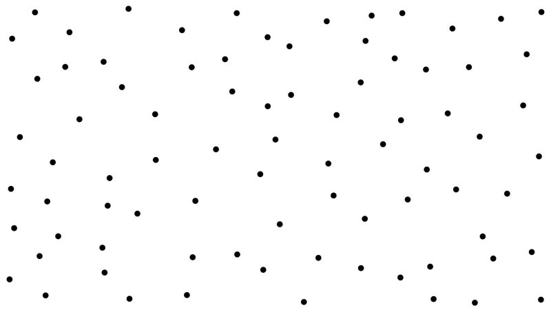 Много точек на белом фоне