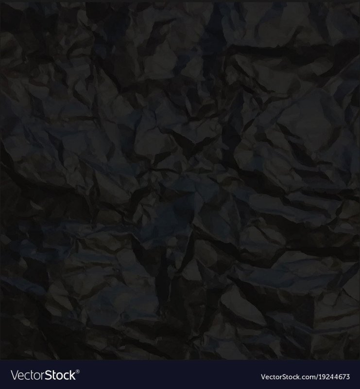 Черная помятая бумага