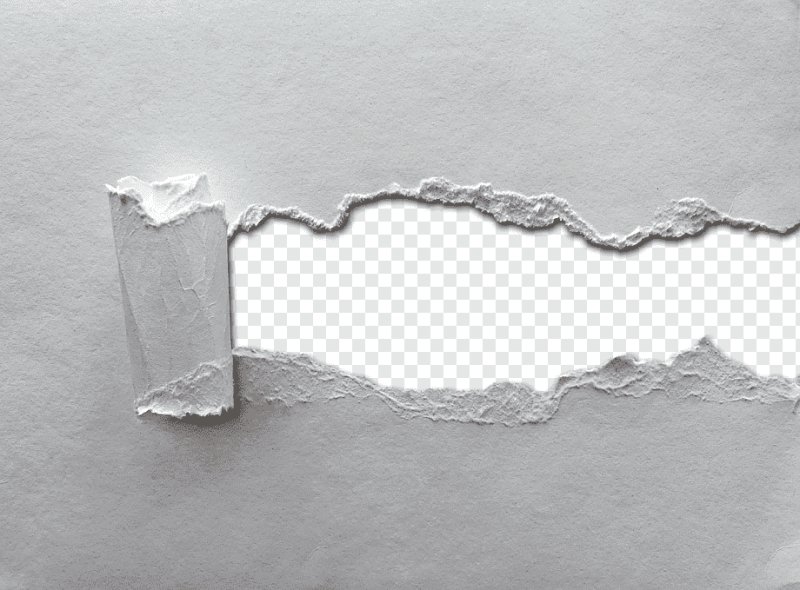 Эффект рваной бумаги