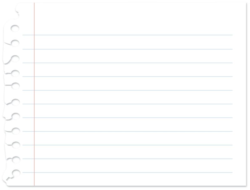 Листочек в линейку