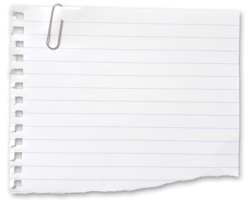 Лист бумаги клипарт