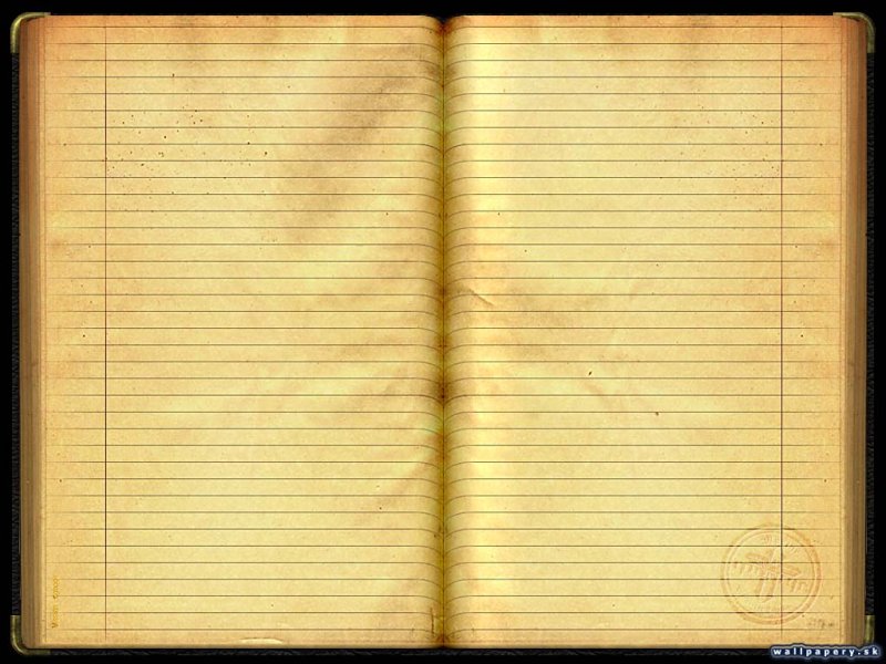 Пожелтевшая страница тетради
