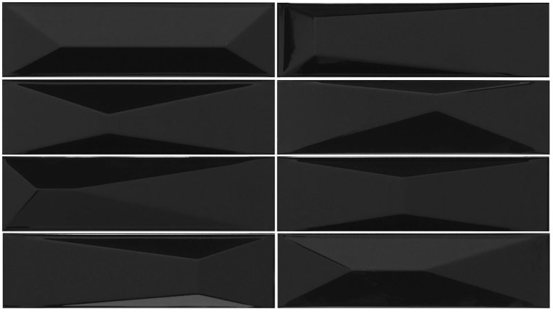 Черная плитка прямоугольная