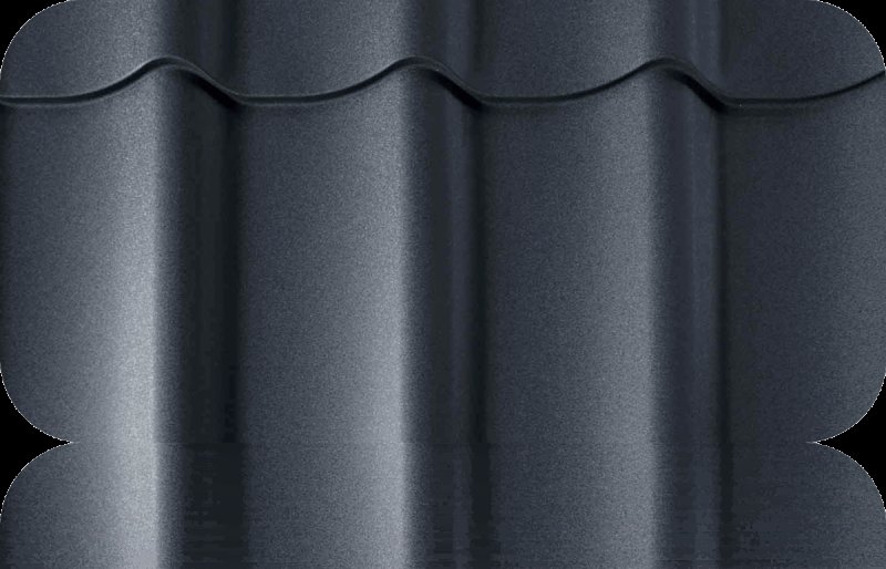 Стальной бархат 7024 металлочерепица Гранд лайн