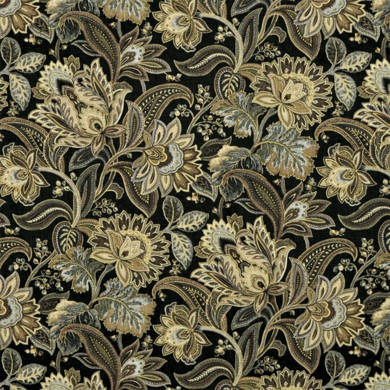 Цветочный орнамент на ткани