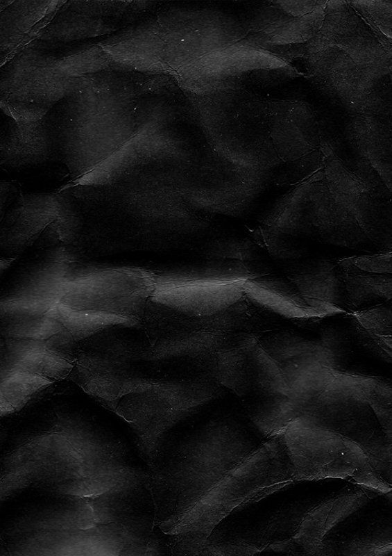 Чёрная помятая бумгап