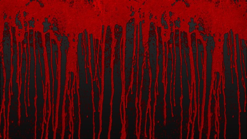 Потеки крови на черном фоне