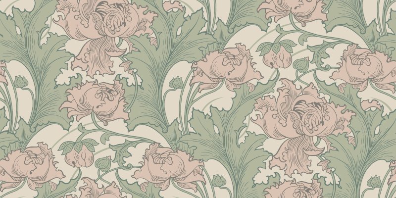 Ар деко нуво растительные паттерны