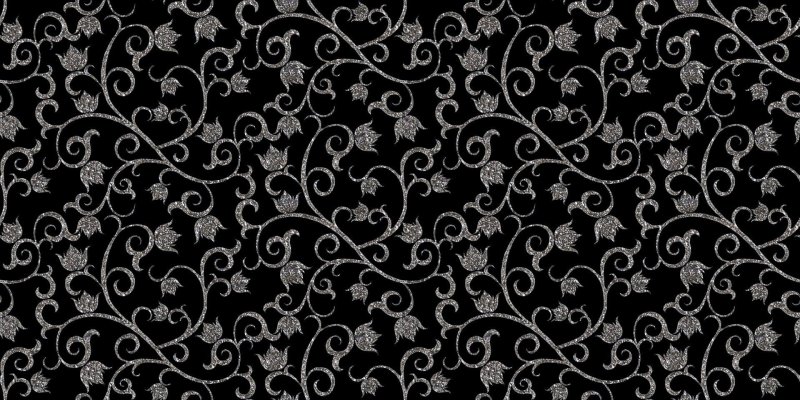 Черный фон с узорами