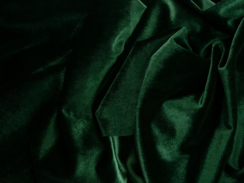 Бархат зеленый изумруд