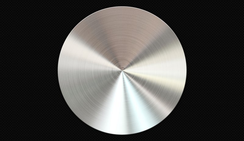 Пластина круглая металлическая