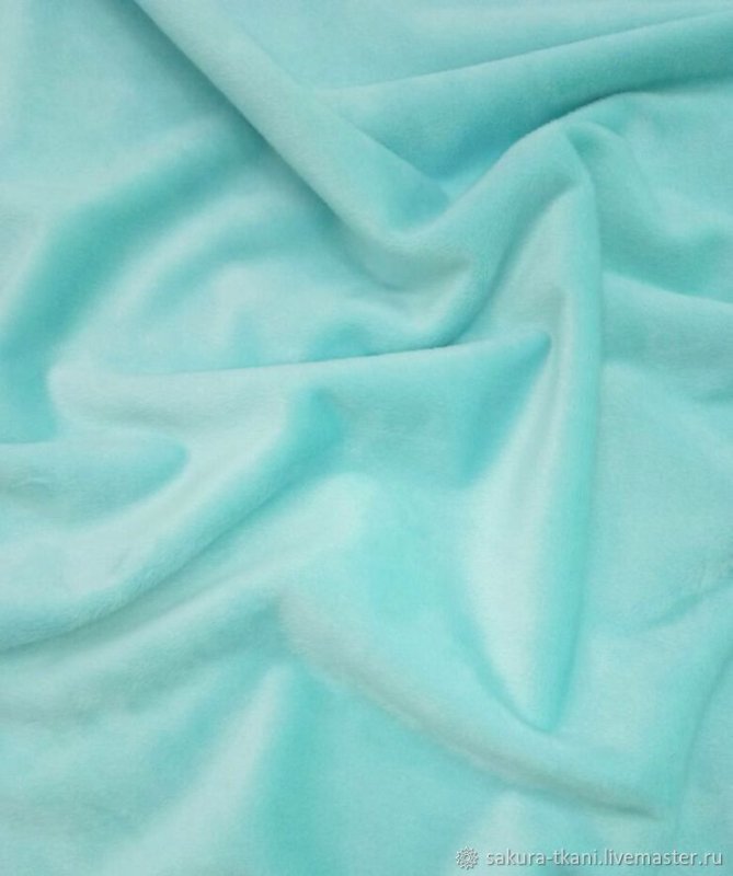 Ткань велюр бирюза