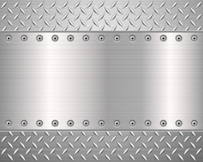 Ребристая металлическая пластина