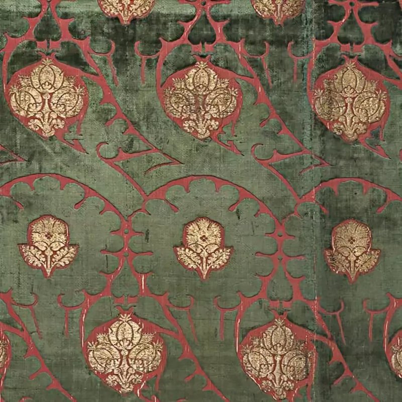 Кармазин ткань 17 века