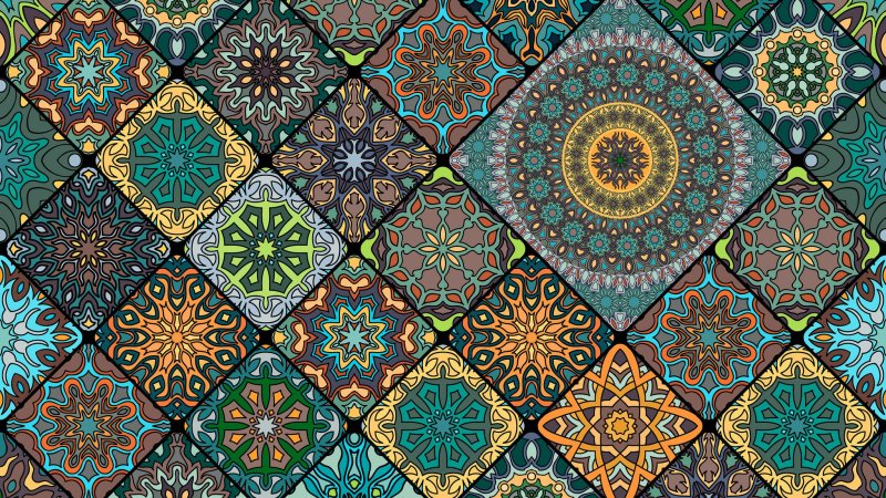 Узбекский орнамент паттерн