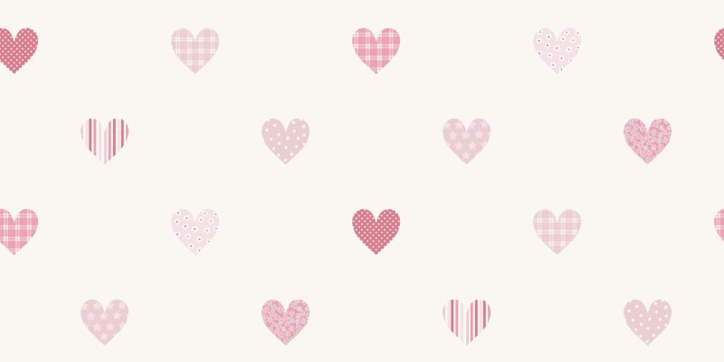 Розовый фон с сердечками