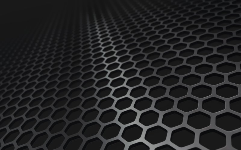 Металлическая сетка на черном фоне