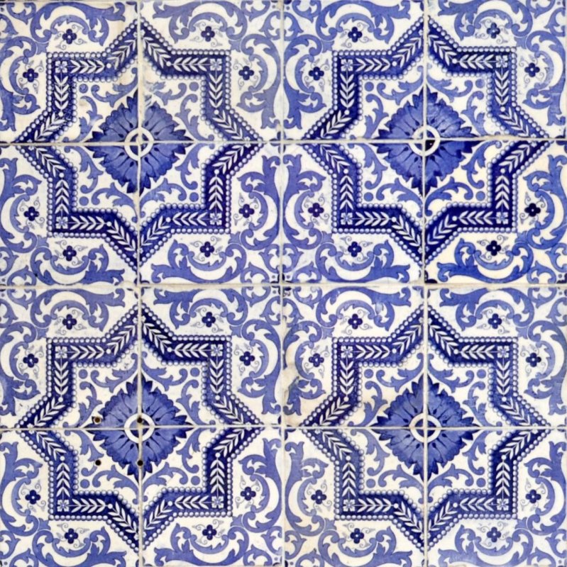 Керамическая художественная португальская плитка azulejo