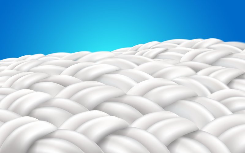 Волокна ткани в 3d