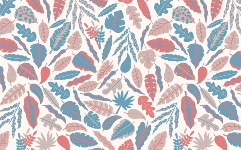 Обои с растительным орнаментом