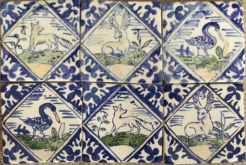 Дельфтские изразцы 17 века