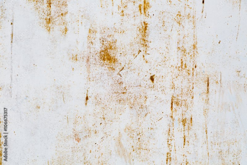 Ржавчина на белом металле