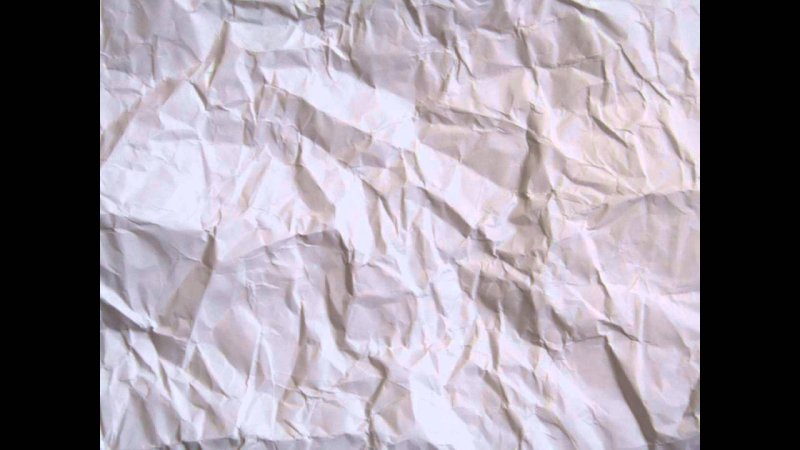 Белая мятая бумага