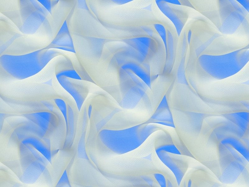 Голубая шелковая ткань