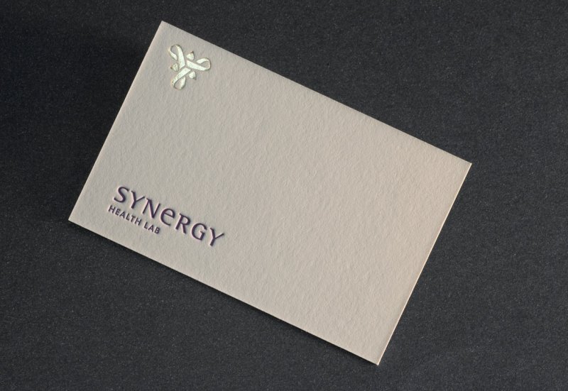 Бумага для визиток с тесьнением