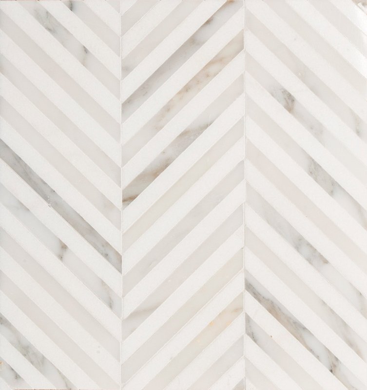 Tinos Chevron White 8x40