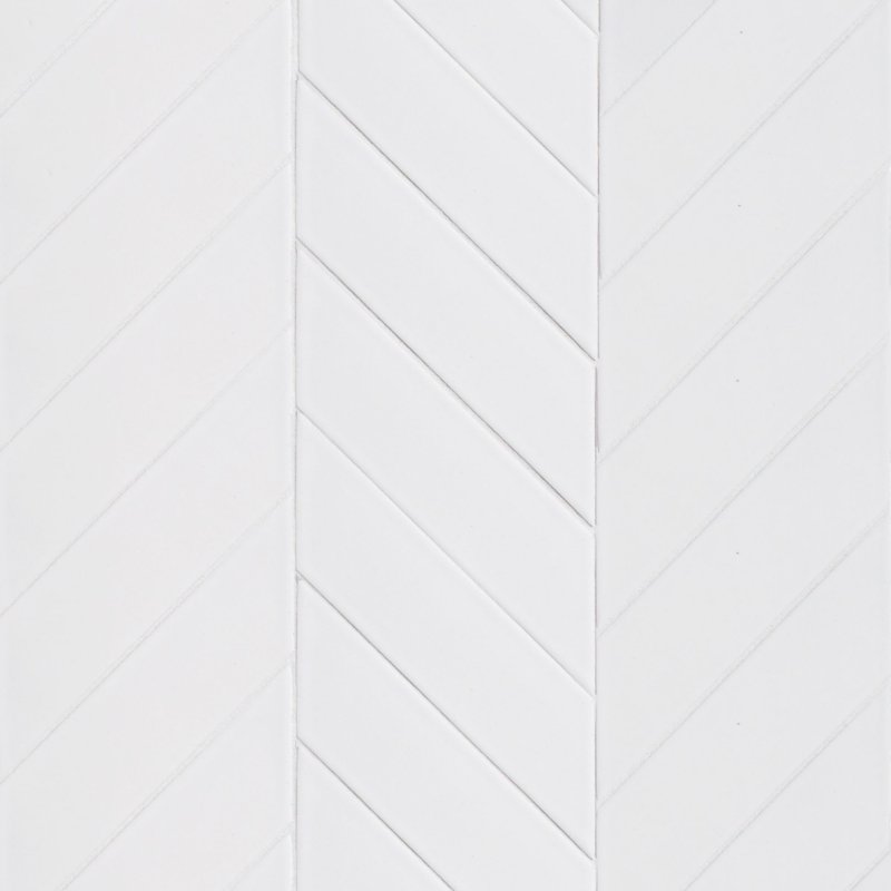 Белая плитка елочкой