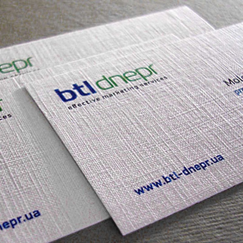 Дизайнерская бумага для визиток