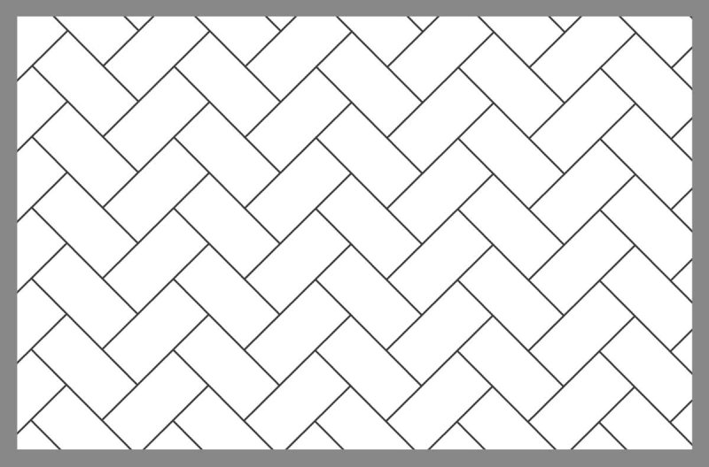 Раскладка плитки елочкой