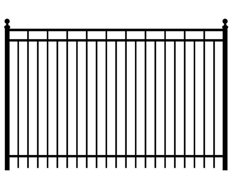 Секции ограждения металлические