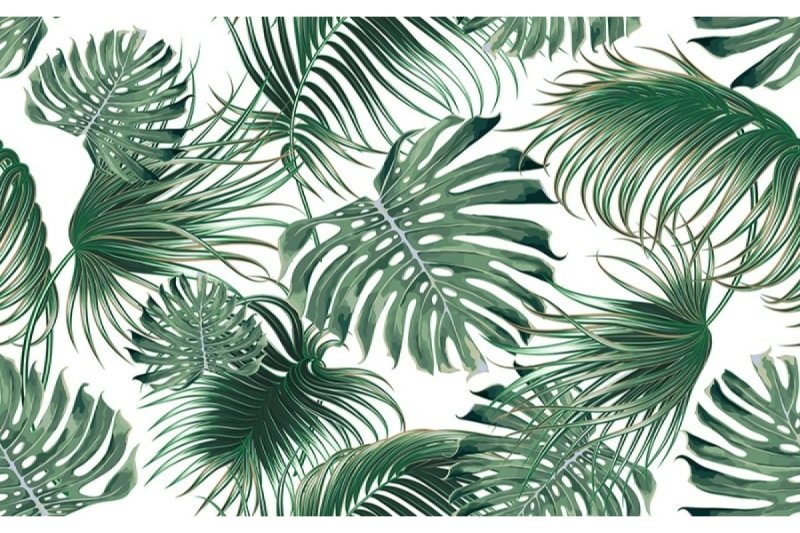 Фотообои бумажные бесшовные Verol "тропические листья"