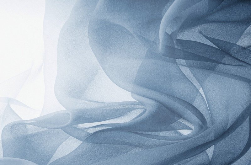 Прозрачная шелковая ткань