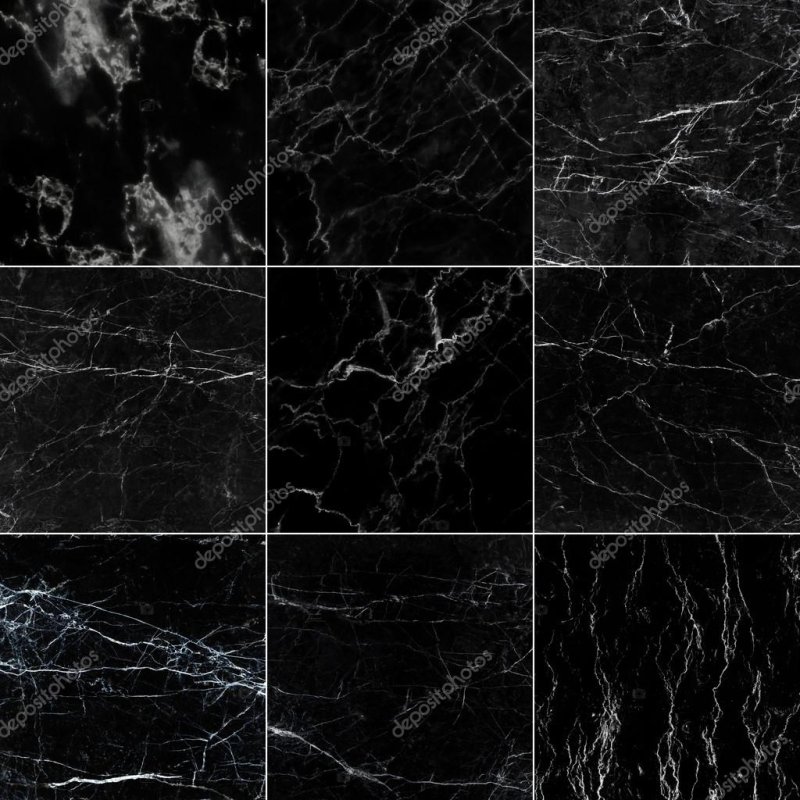 Кафель черный мрамор