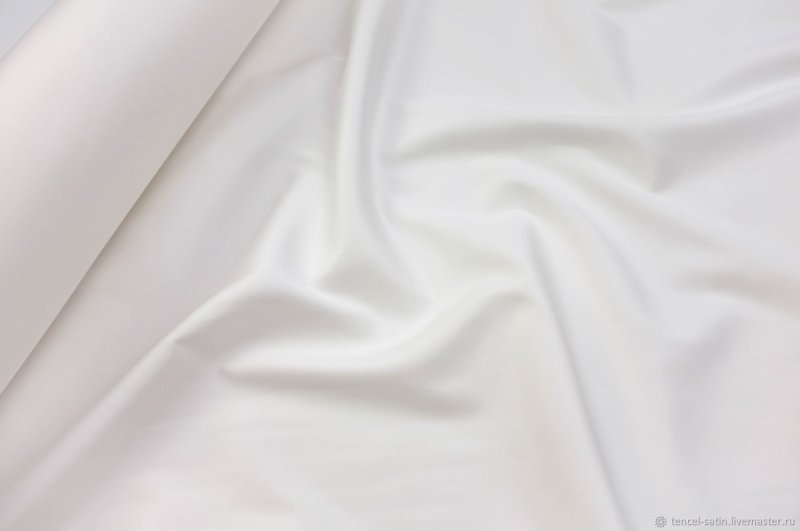 Ткань т72 сатин однотонный молочный