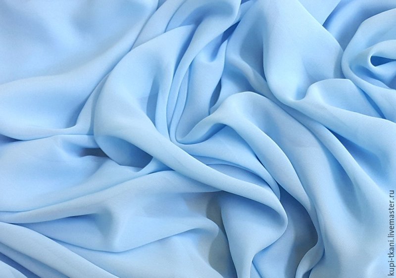Голубой шифон