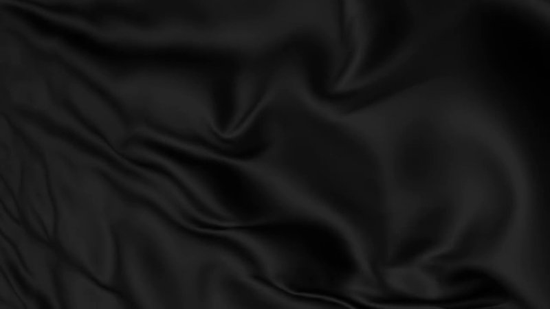 Черная шелковая ткань