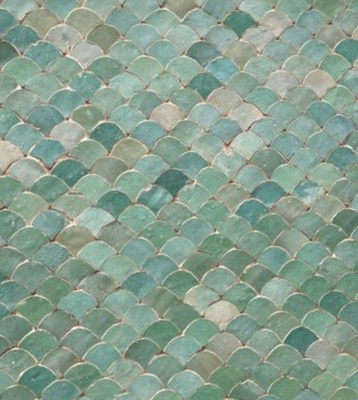 Green Moroccan плитка