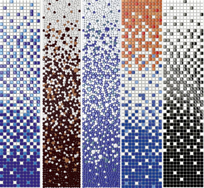 Плитка мозаика растяжка