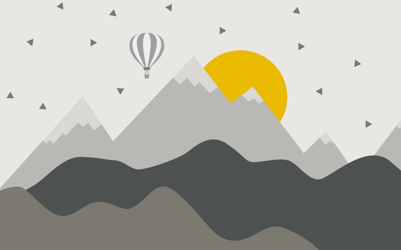 Фотообои детские горы