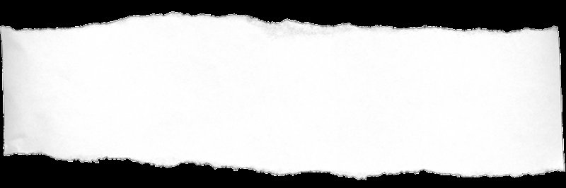 Обрывок бумаги на прозрачном фоне