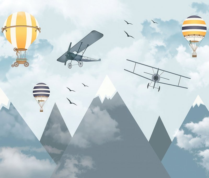 Фотообои с самолетами в детскую