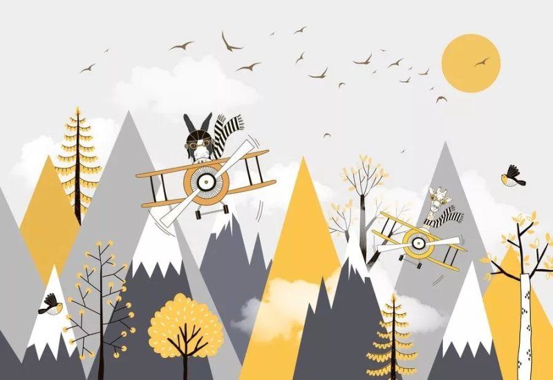 Стилизованные горы