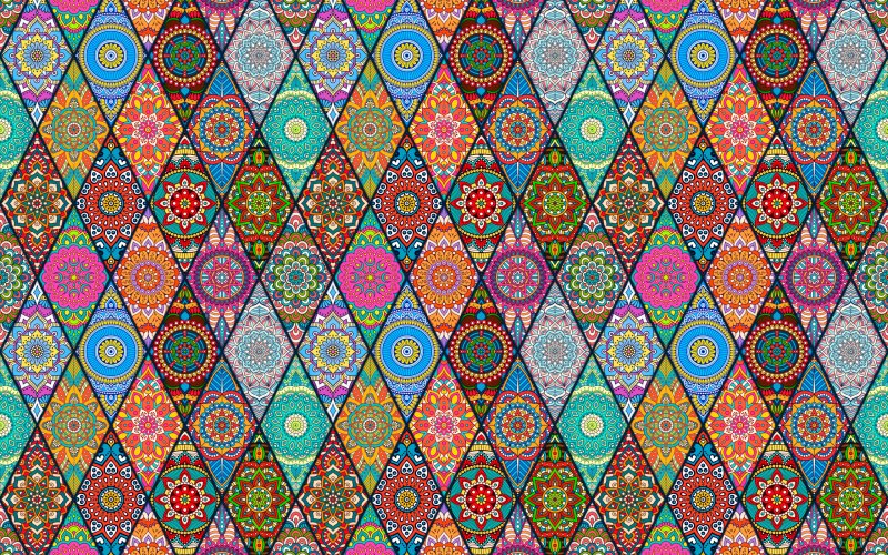 Цветной орнамент