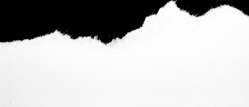 Обрывок бумаги на прозрачном фоне