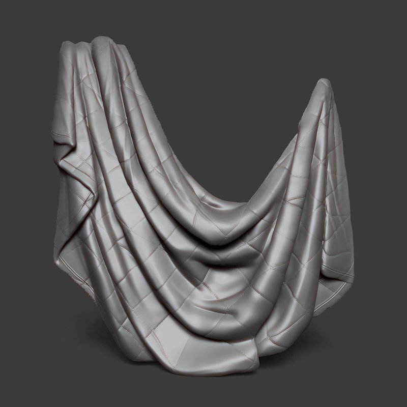 Красивая драпировка ткани