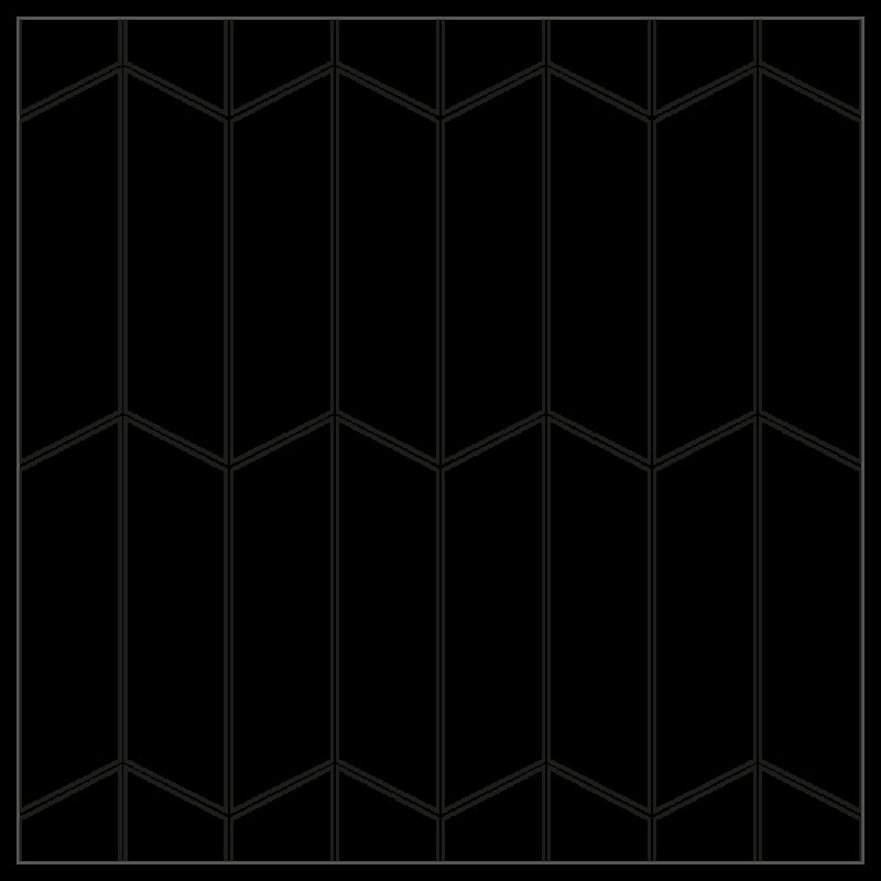 Плитка equipe Chevron Wall White